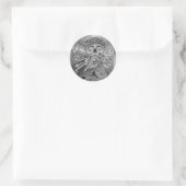 Liebe Runder Aufkleber (Tasche)