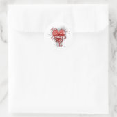 Liebe Runder Aufkleber (Tasche)