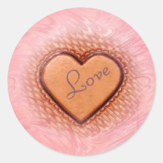 Liebe Runder Aufkleber (Vorderseite)