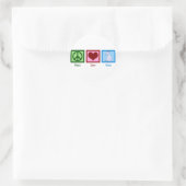 Liebe Runder Aufkleber (Tasche)