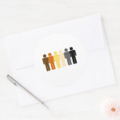 Liebe Runder Aufkleber (Umschlag)