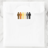 Liebe Runder Aufkleber (Tasche)