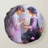 Liebe Rundes Kissen (Rückseite)