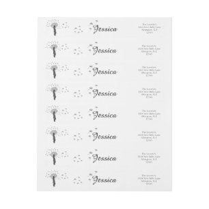 Liebe Rundum-Adressaufkleber