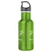 Liebe Running Hashtag Slogan Läufer Trinkflasche (Rückseite)