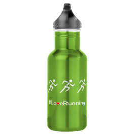 Liebe Running Hashtag Slogan Läufer Trinkflasche