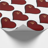 Liebe Russland Geschenkpapier (Ecke)