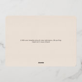 Liebe Rust Terracotta Brautparty Gold Folieneinladung (Rückseite)