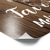 Liebe Rustikale Hochzeit Fotodruck (Ecke)