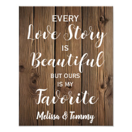 Liebe Rustikale Hochzeit Fotodruck