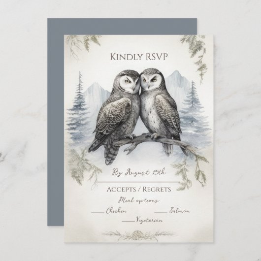 Liebe Rustikale UAWG Mitteilungskarte (Vorne/Hinten)