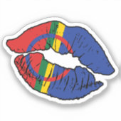 Liebe Saami Sami Lipstick Aufkleber (Vorderseite)
