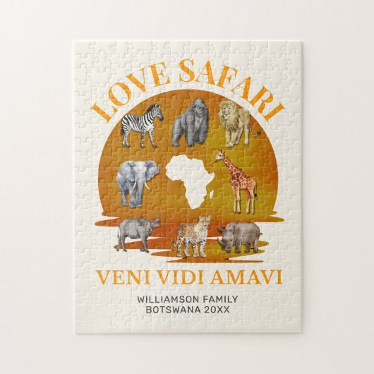 Liebe SAFARI Souvenir Puzzle (Vertikal)