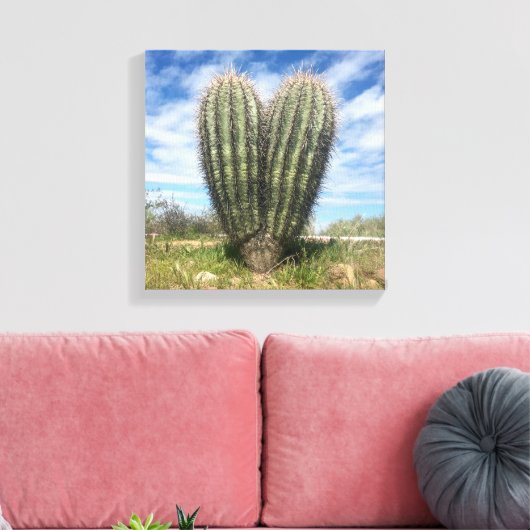 Liebe saguaro Leinwand (Insitu (Wohnzimmer))