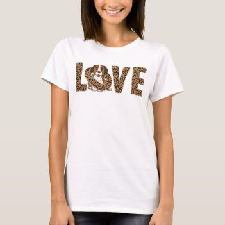 Liebe Saint Bernard Geschenk Hunde Liebhaber T-Shirt