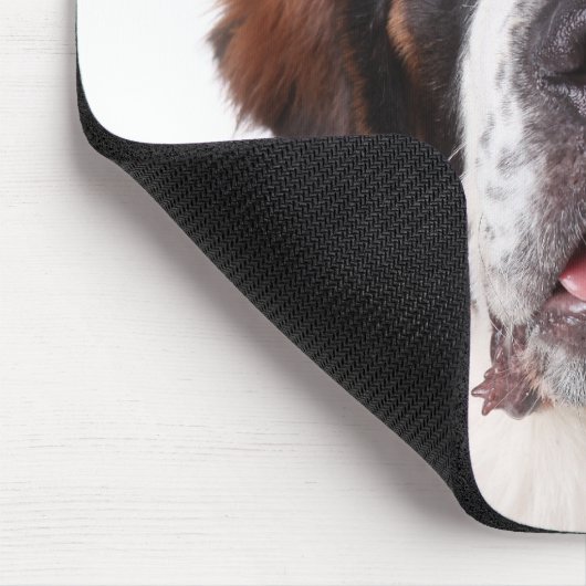Liebe Saint Bernard Welpe Hund Mousepad (Ecke)