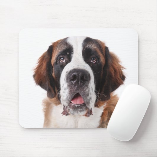 Liebe Saint Bernard Welpe Hund Mousepad (Mit Mouse)