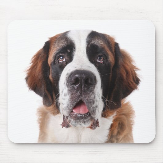 Liebe Saint Bernard Welpe Hund Mousepad (Vorne)