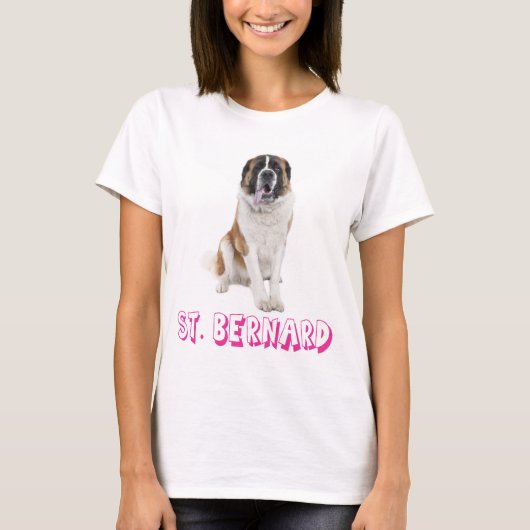 Liebe Saint Bernard Welpe Hund T - Shirt (Vorderseite)