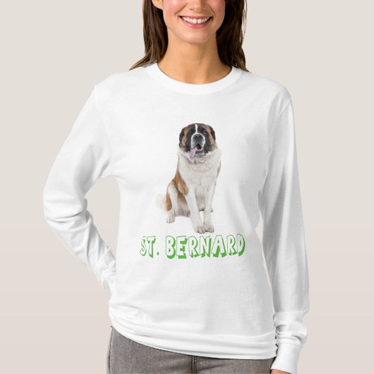 Liebe Saint Bernard Welpe Hund T - Shirt (Vorderseite)