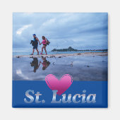 Liebe Saint Lucia Magnet (Vorne)