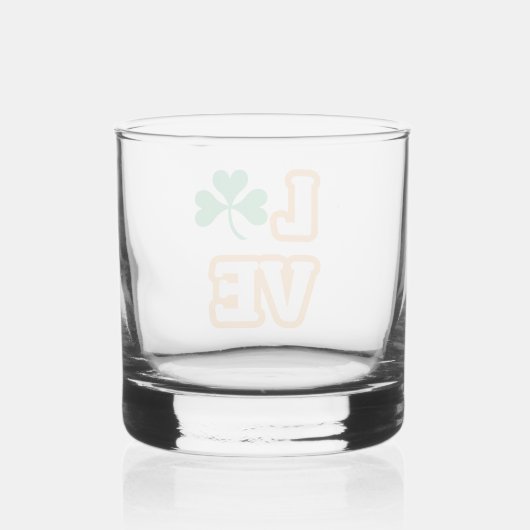 "LIEBE" (SAINT PATRICK"S EDITION) Rockglas Whiskyglas (Rückseite)