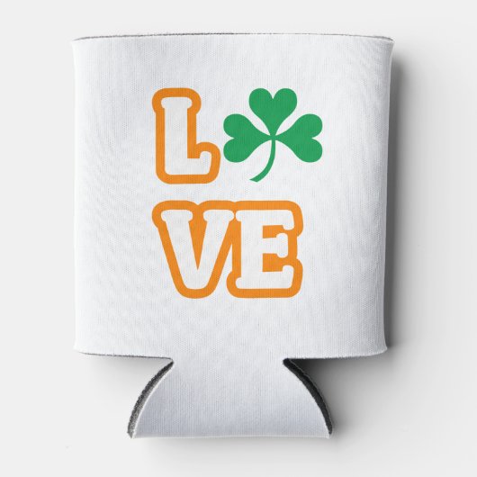 "LIEBE" (SAINT PATRICK'S EDITION) kann kühler werd Dosenkühler (Vorderseite)