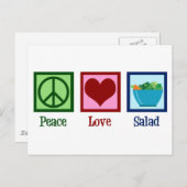 Liebe Salads Postkarte (Vorne/Hinten)