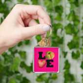 LIEBE-Sammlung in rosa Schlüsselanhänger (Hand)