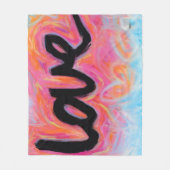 "LIEBE" Sammlungs-FleeceThrow Fleecedecke (Vorderseite)
