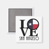 LIEBE San Angelo Magnet (Vorderseite/Rückseite)