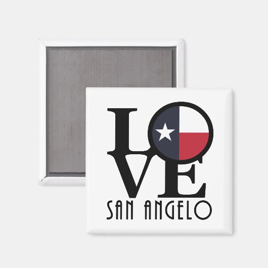 LIEBE San Angelo Magnet (Vorderseite/Rückseite)