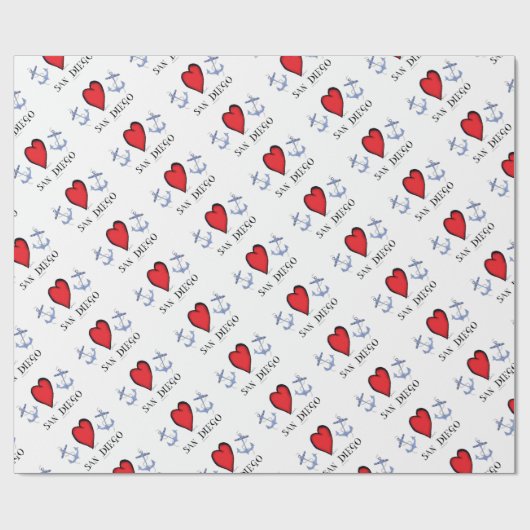 Liebe San Diego Geschenkpapier (Flach)