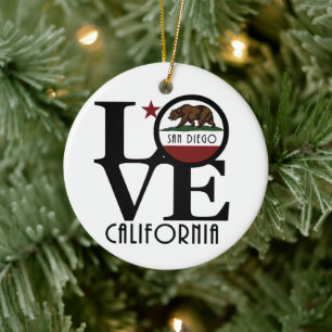 LIEBE San Diego Keramik Ornament