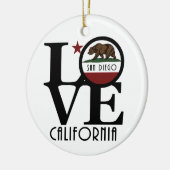 LIEBE San Diego Keramik Ornament (Links)
