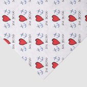 Liebe San Diego Seidenpapier (Ausschnitt)