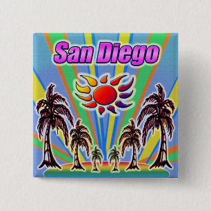 Liebe San Diego Sommer Button