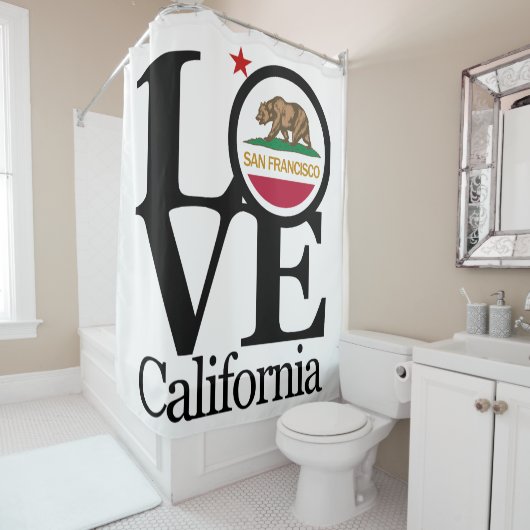 LIEBE San Francisco Duschvorhang (Beispiel)