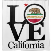LIEBE San Francisco Duschvorhang (Vorderseite)