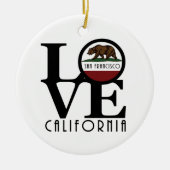 LIEBE San Francisco Keramik Ornament (Vorne)