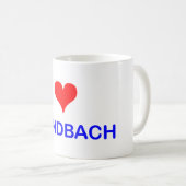 Liebe Sandbach Kaffee-Tasse Kaffeetasse (VorderseiteRechts)