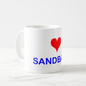 Liebe Sandbach Kaffee-Tasse Kaffeetasse (Vorderseite Links)