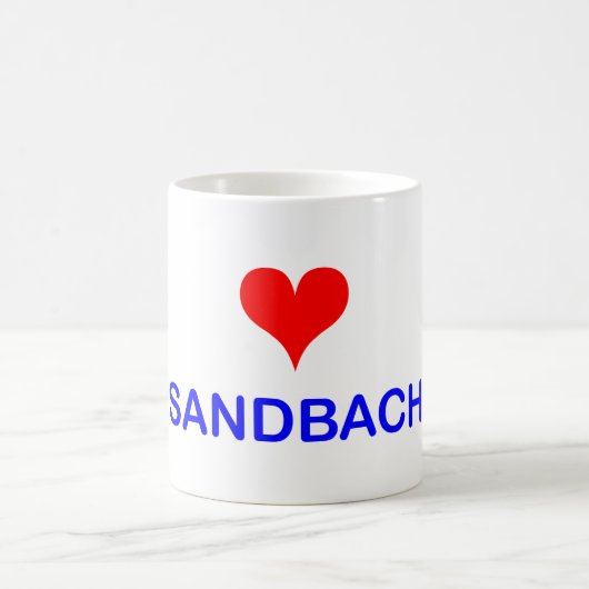 Liebe Sandbach Kaffee-Tasse Kaffeetasse (Mittel)