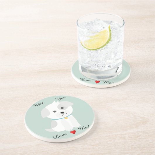 Liebe Sandstone Untersetzer (Seite)