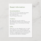 Liebe Sandy Beach Minimalistisch Line Art Guest Begleitkarte (Vorderseite)