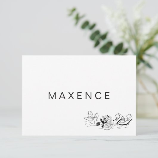 Liebe Sandy Beach Minimallinie Art Place Ca (Stehend Vorderseite)