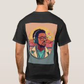 Liebe Sängerin Print T - Shirt Design for men (Rückseite)