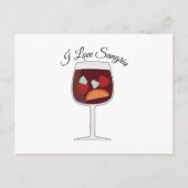 Liebe Sangria Postkarte (Vorderseite)