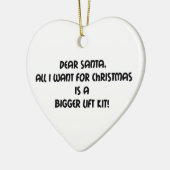 Liebe Sankt alle, die ich für Weihnachten will, Keramikornament (Links)