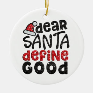 Liebe Sankt definieren gute Weihnachtsverzierung Keramikornament